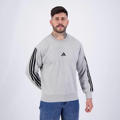 Blusão de Moletom Adidas 3S - Masculino - Foto 2
