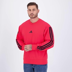 Blusão de Moletom Adidas 3S - Masculino - Foto 3