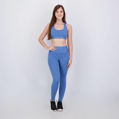 Conjunto Calça Legging e Top Area Azul - Foto 2