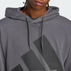 Blusão de Moletinho Capuz adidas Essentials Big Logo - Masculino - Foto 5