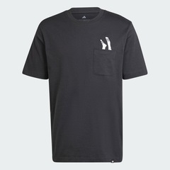 Camiseta adidas Estampada Bolso Lounge Slides - Masculina - Foto 2