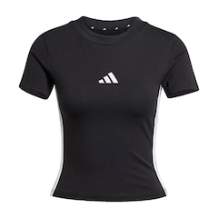 Camiseta adidas Essentials Três Listras Slim - Feminina - Foto 1