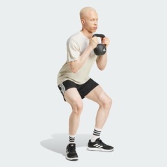 Shorts adidas Malha Essentials Três Listras - Masculina - Foto 5