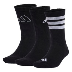 Meias adidas Logo 3 Pares - Unissex - Foto 1