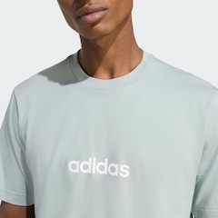 Camiseta adidas Essentials Linear Single Jersey - Masculina - Foto 5