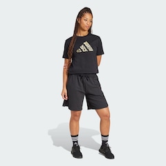 Camiseta Estampada Tech Metallic adidas - Feminina - Foto 5