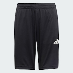 Short adidas Train Essentials Três Listras - Infantil - Foto 4