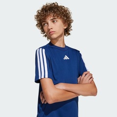 Camiseta adidas Train Essentials Três Listras Infantil - Foto 6
