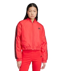 Jaqueta Bomber adidas Cropped Isolamento Essentials Três Listras - Feminina - Foto 2