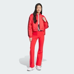 Jaqueta Bomber adidas Cropped Isolamento Essentials Três Listras - Feminina - Foto 6