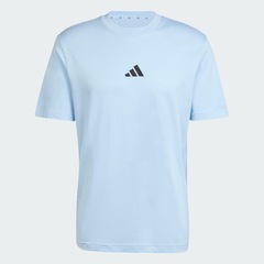 Camiseta adidas Malha Simples Essentials Small Logo - Masculina - Foto 3