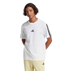 Camiseta Malha Simples Essentials Três Listras - adidas - Homem - Foto 2