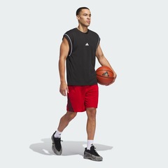 Shorts adidas Basquete Legends Três Listras - Masculina - Foto 5