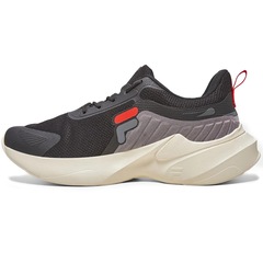 Tênis Fila Progress Lite Masculino - Preto e Vermelho - Foto 4