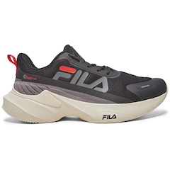 Tênis Fila Progress Lite Masculino - Preto e Vermelho - Foto 1