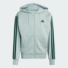 Blusão adidas Capuz Zíper Essentials Três Listras - Masculina - Foto 2