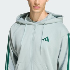 Blusão adidas Capuz Zíper Essentials Três Listras - Masculina - Foto 6