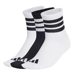 Meias adidas Caneladas 3 Pares Infantis - Infantil - Foto 1