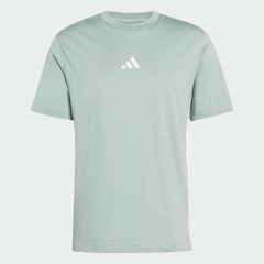 Camiseta adidas Malha Simples Essentials Três Listras - Masculina - Foto 2