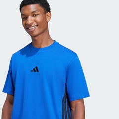 Camiseta adidas Malha Simples Essentials Três Listras - Masculina - Foto 6
