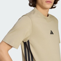 Camiseta adidas Malha Simples Essentials Três Listras - Masculina - Foto 6