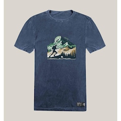 Camiseta Wss Estonada Algodão Prime Mountain Summit - Masculina - Foto 1