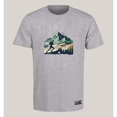Camiseta Wss Algodão Prime Mountain Summit - Masculina - Foto 1