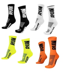 Kit Meias Corrida Hupi Run Coloridas com 4 Pares - Adulto - Foto 1