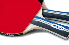 Kit Tênis de Mesa Vollo Ping Pong 2 Raquetes + 3 Bolinhas - Foto 2