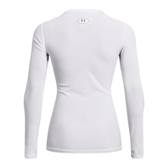 Camiseta Manga Longa de Compressão Under Armour HeatGear - Feminina - Foto 5