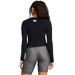 Camiseta Manga Longa de Compressão Under Armour HeatGear - Feminina - Foto 3