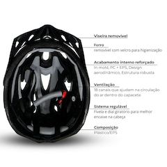 Capacete de ciclismo Rava Space 4 MTB - Unissex - Foto 5