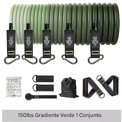 Kit Multi Extensores Elásticos Gold Sports Super Pro até 70Kgs - Foto 1