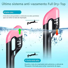 Mascara Subaquática de de Mergulho Gold Sports Gold Full Face Com Snorkel - Foto 4