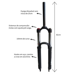 Garfo Bike Aro 26 Suspensão Absolute Brutus DJ PRO Rebound Adjust - Foto 2