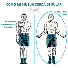 Corda Speed Crossfit Spank Ajustável com Rolamento - Foto 5