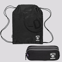 Gym Sack Sestini + Estojo Brooklyn Nets - Foto 1