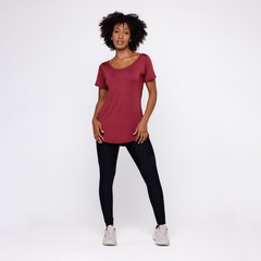 Camiseta Manga Curta Orbis Fitness Comprida Tapa Bumbum - Feminina - Foto 2
