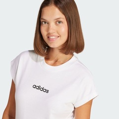 Camiseta adidas Essentials Linear - Feminina - Foto 6