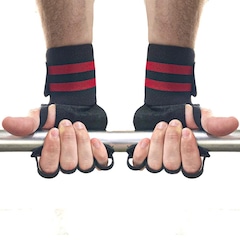 Munhequeira Art In'Force Com Protetor De Palma Em Couro Treino Funcional Academia Musculação - Foto 5
