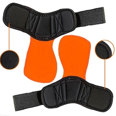 Luva de Grip Profissional Seguranca e Conforto para Crossfit Academia e MusculaÇão Laranja - Foto 3