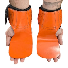 Luva de Grip Profissional Seguranca e Conforto para Crossfit Academia e MusculaÇão Laranja - Foto 4