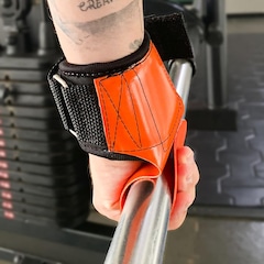 Luva de Grip Profissional Seguranca e Conforto para Crossfit Academia e MusculaÇão Laranja - Foto 5