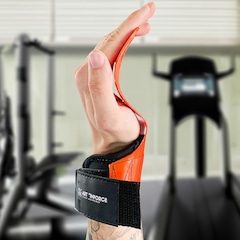 Luva de Grip Profissional Seguranca e Conforto para Crossfit Academia e MusculaÇão Laranja - Foto 6