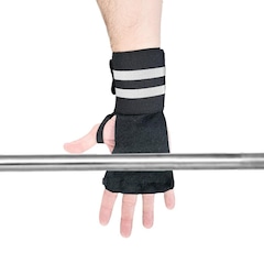 Munhequeira Art In'Force Com Protetor De Palma Em Couro Treino Funcional Academia Musculação - Foto 3