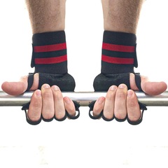Munhequeira Art In'Force Com Protetor De Palma Em Couro Treino Funcional Academia Musculação - Foto 5