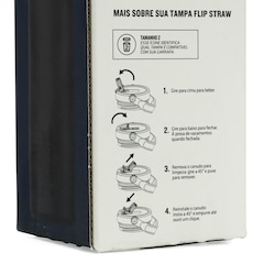 Garrafa Térmica Stanley Flip Straw Heat Wave - 710ml - Foto 8