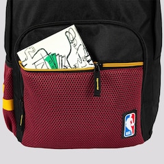 Mochila NBA Legend Miami Heat Preta - Unissex - Foto 8