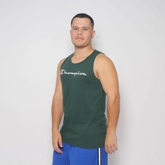Camiseta Regata Champion Script Bordado - Masculina - Foto 2