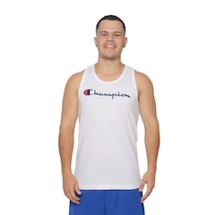 Camiseta Regata Champion Script Bordado - Masculina - Foto 1